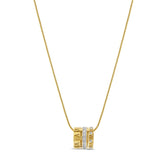 Triple Circle Roman Numeral Necklace