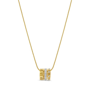 Triple Circle Roman Numeral Necklace