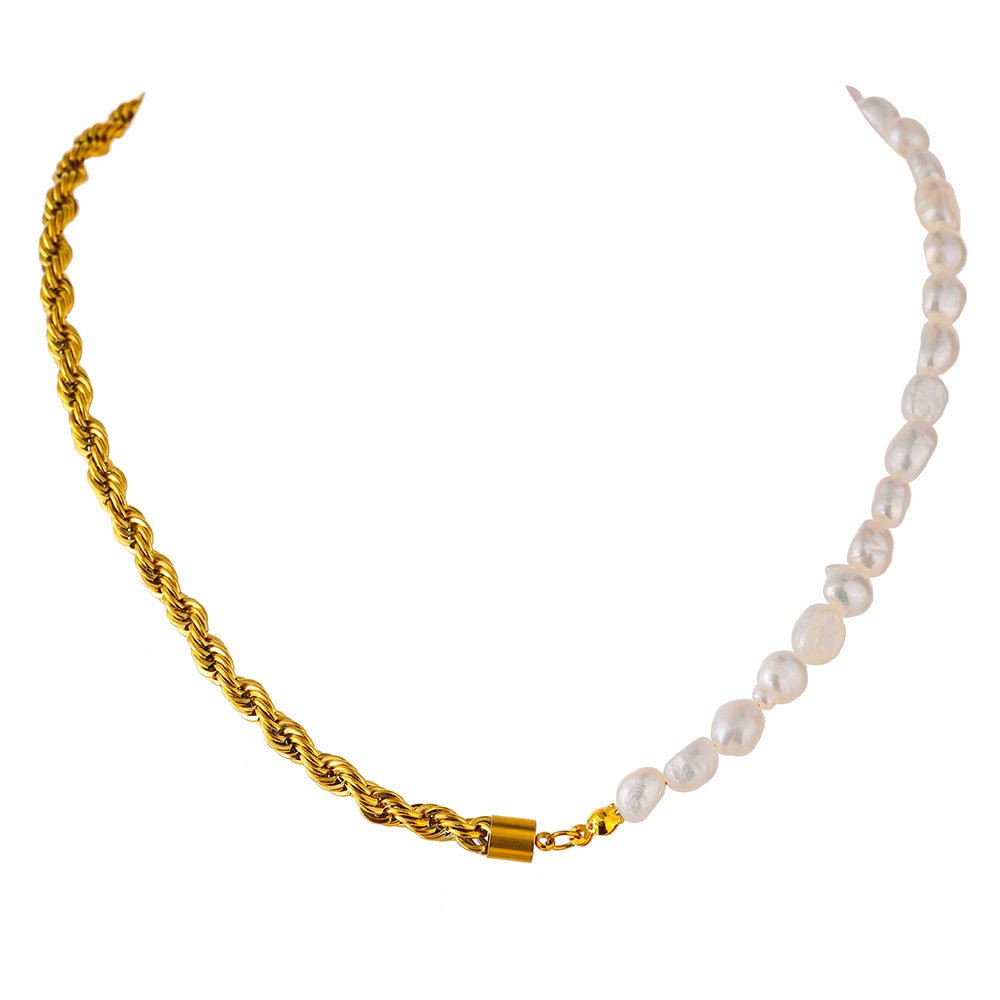 Bahian Pearl Necklace - Gold