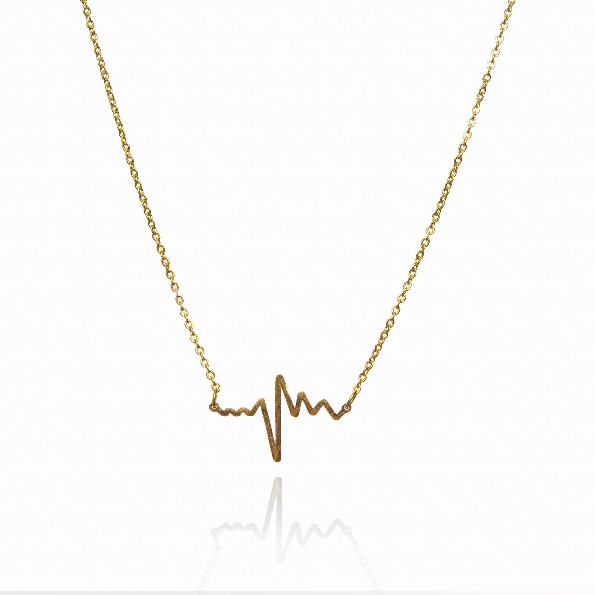 Life Heartbeat Necklace - Gold