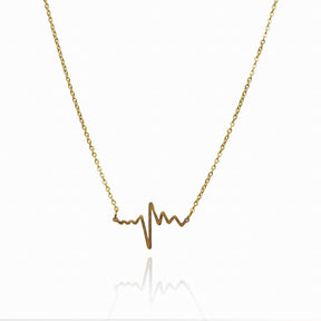 Life Heartbeat Necklace - Gold