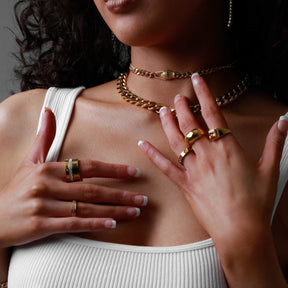 Snake Choker Necklace - Gold