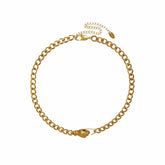 Snake Choker Necklace - Gold
