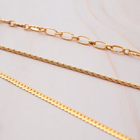 Fine 2mm Bahian Cord Necklace - Gold
