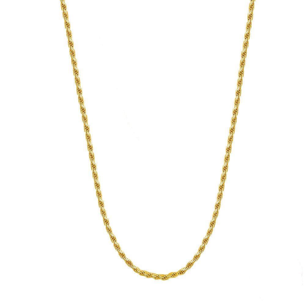 Fine 2mm Bahian Cord Necklace - Gold