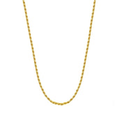 Fine 2mm Bahian Cord Necklace - Gold