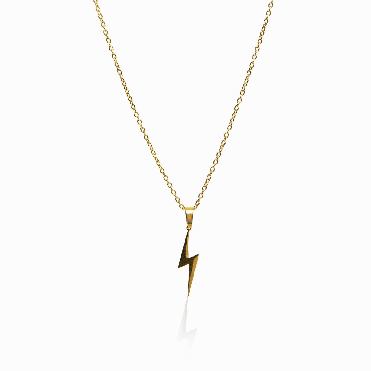 Electric Energy Pendant Necklace - Gold