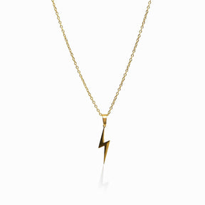 Electric Energy Pendant Necklace - Gold