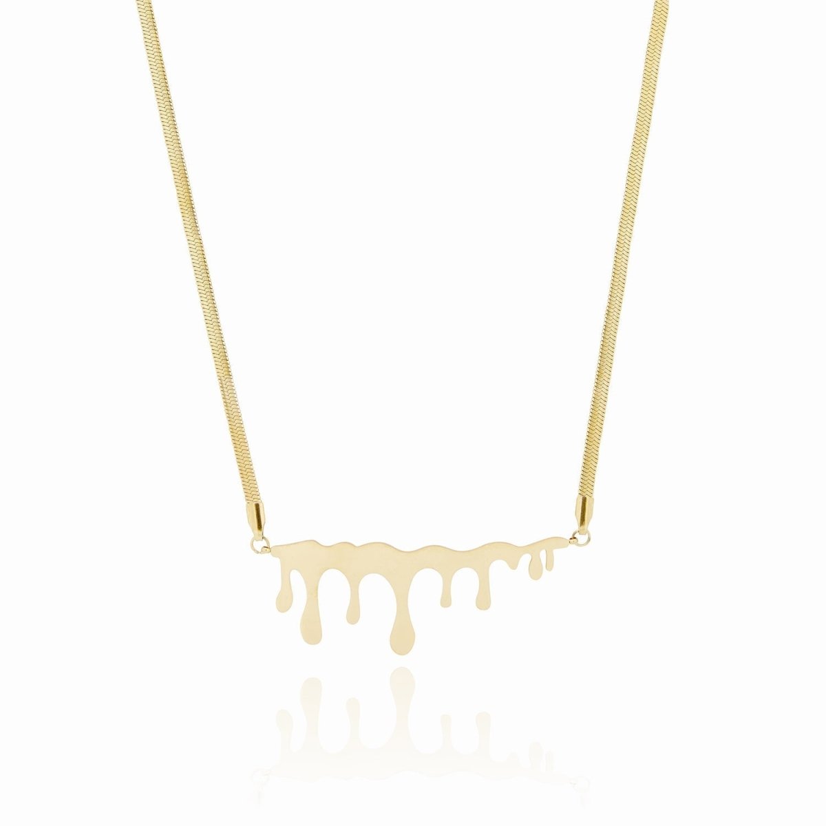 Minimalist Honeycomb Necklace - Gold