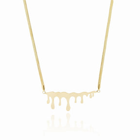 Minimalist Honeycomb Necklace - Gold