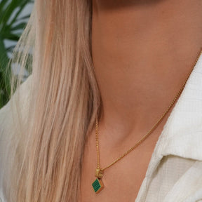 Minimal Geometric Necklace - Gold
