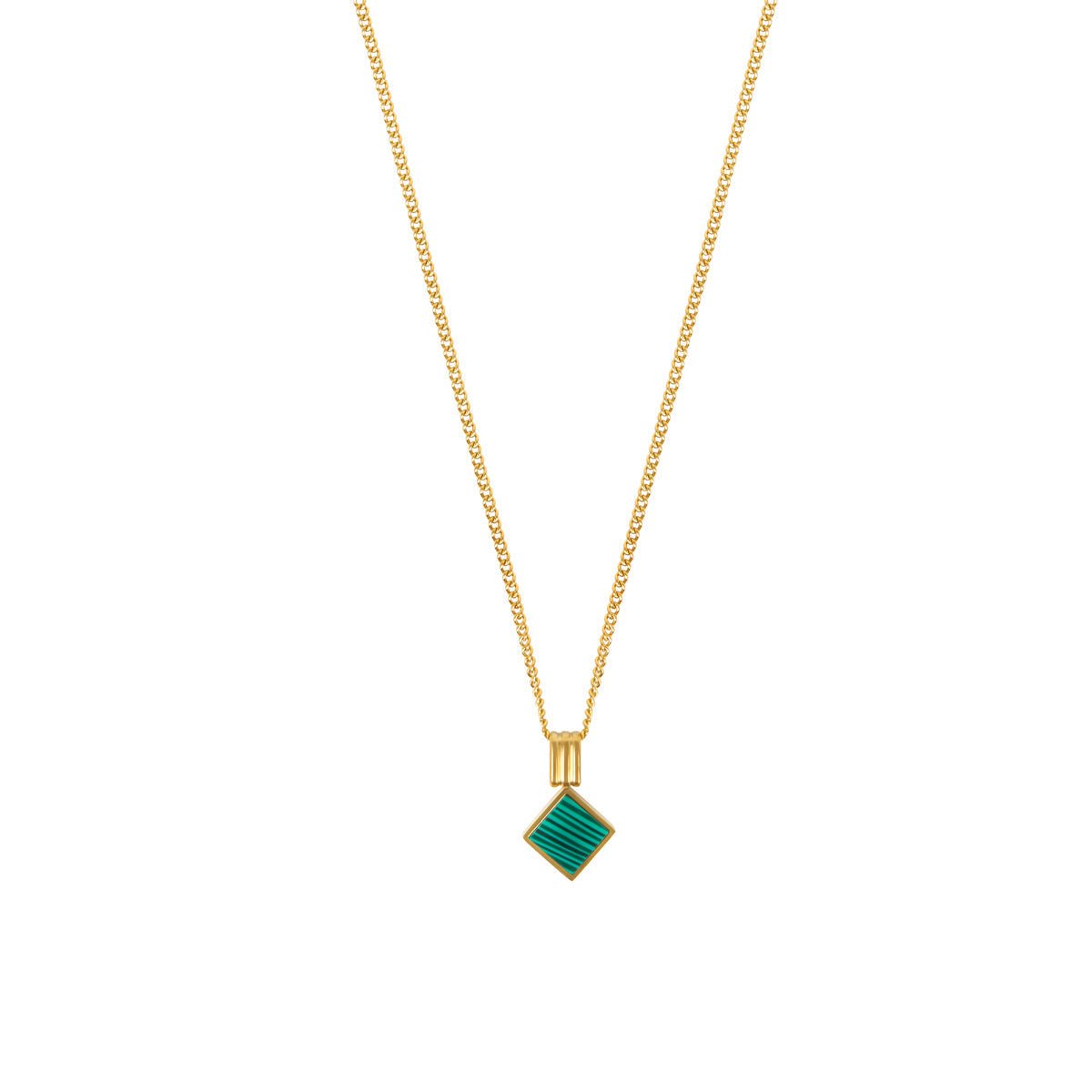 Minimal Geometric Necklace - Gold