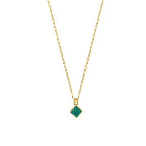 Minimal Geometric Necklace - Gold