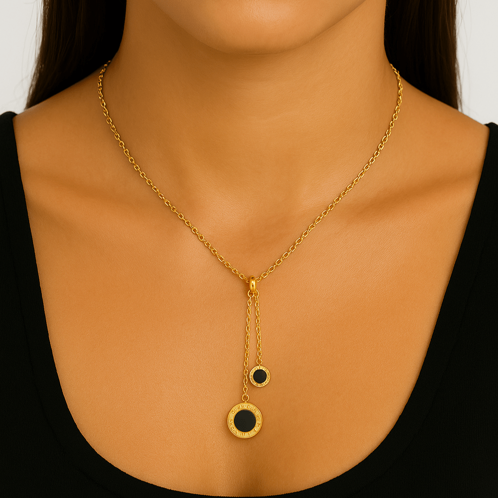 Athenas Thin Chain Necklace - Gold