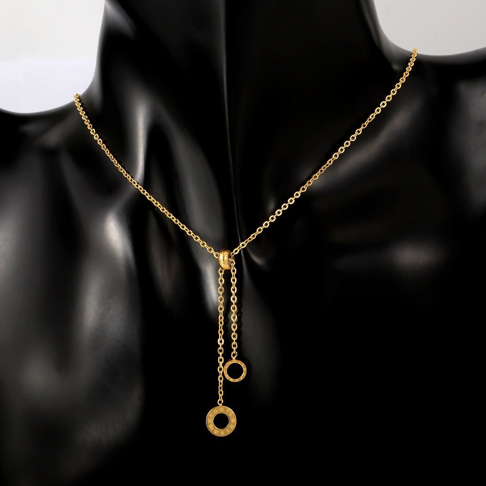 Athenas Thin Chain Necklace - Gold