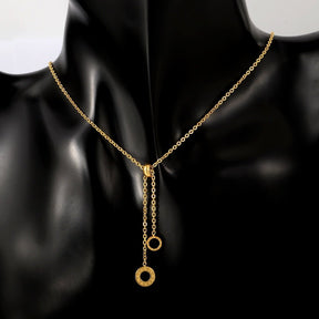 Athenas Thin Chain Necklace - Gold
