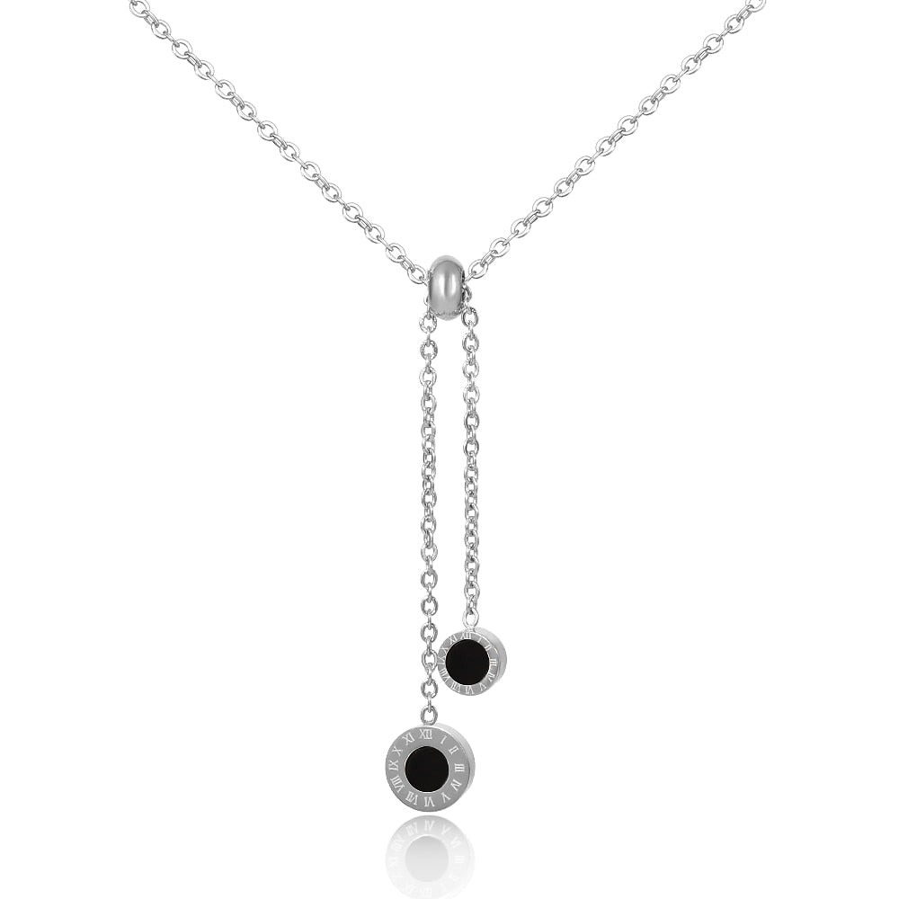 Athenas Thin Chain Necklace - Silver
