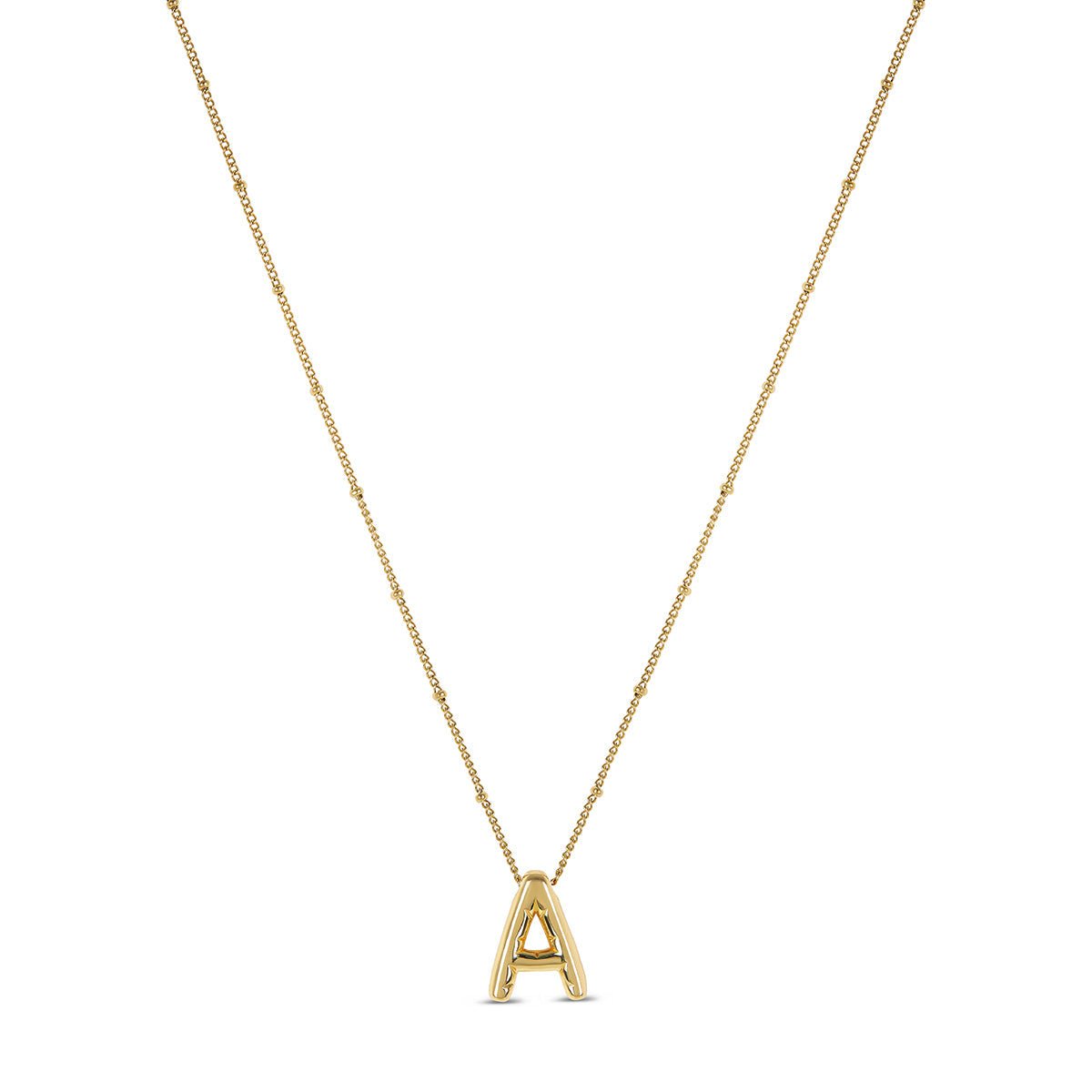 Bold Initial Necklace - Gold
