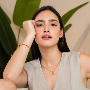 Bold Initial Necklace - Gold