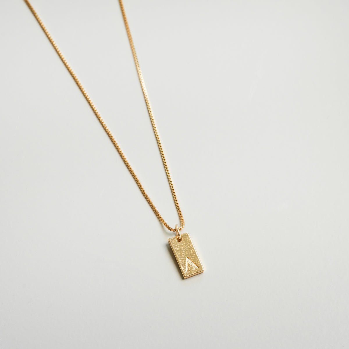 Minimalist Initial Necklace - Gold