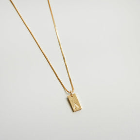 Minimalist Initial Necklace - Gold