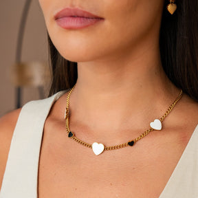 Love Glow Monochrome Necklace - Gold