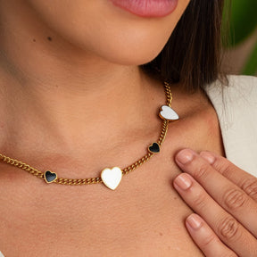 Love Glow Monochrome Necklace - Gold