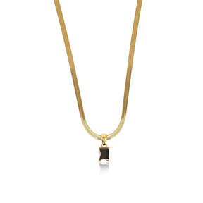 Riviera Pendant Mesh Necklace - Gold