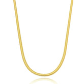 Thin Snake Mesh Necklace - Gold