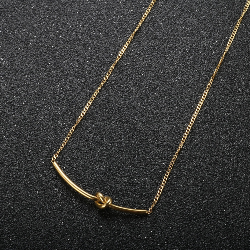 Knot Necklace - Gold
