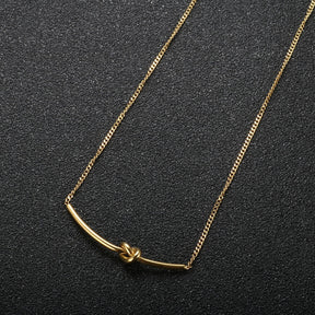 Knot Necklace - Gold