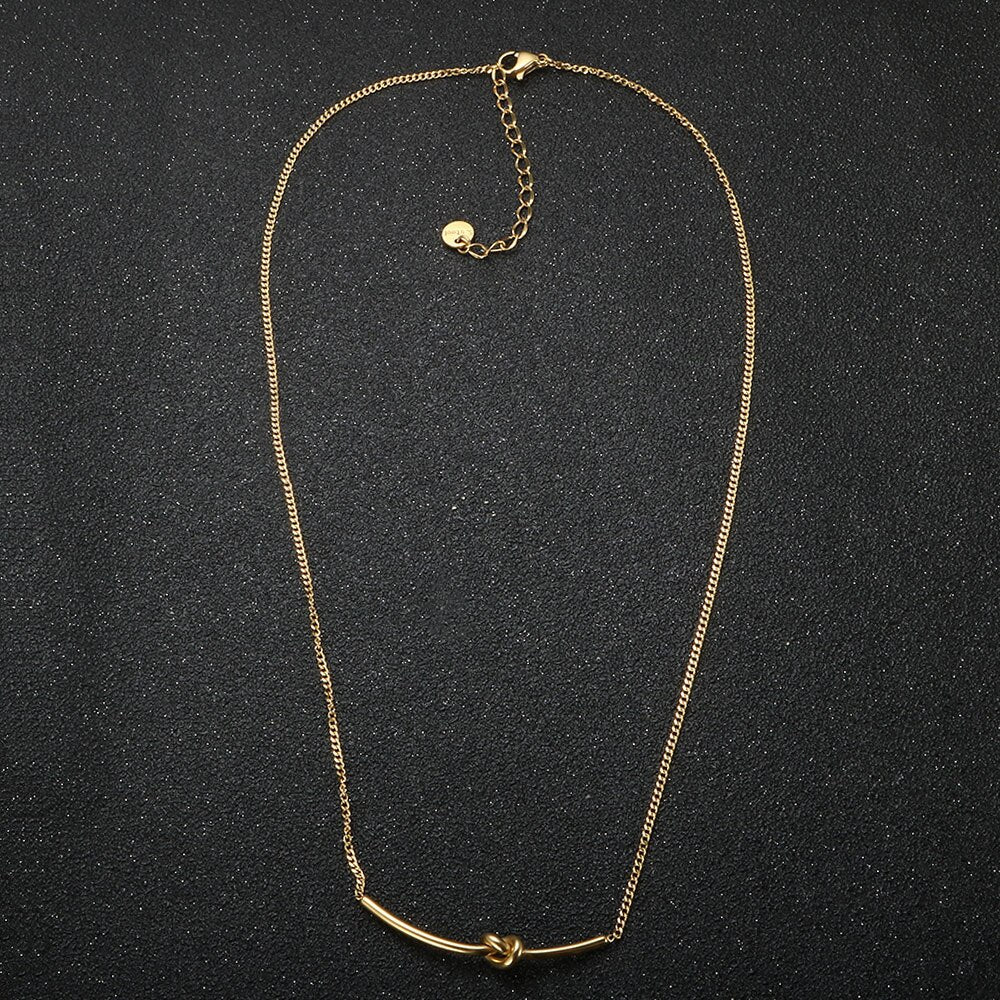 Knot Necklace - Gold