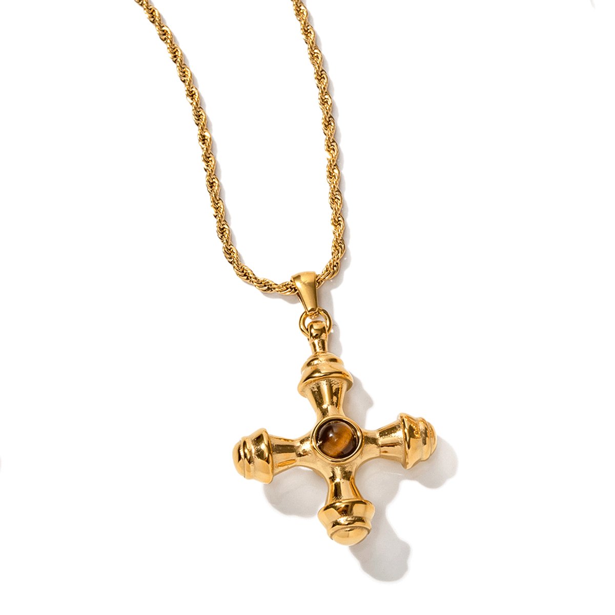 Tiger's Eye Necklace - Gold