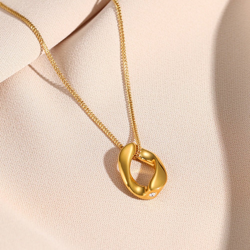Chain Pendant Necklace - Gold