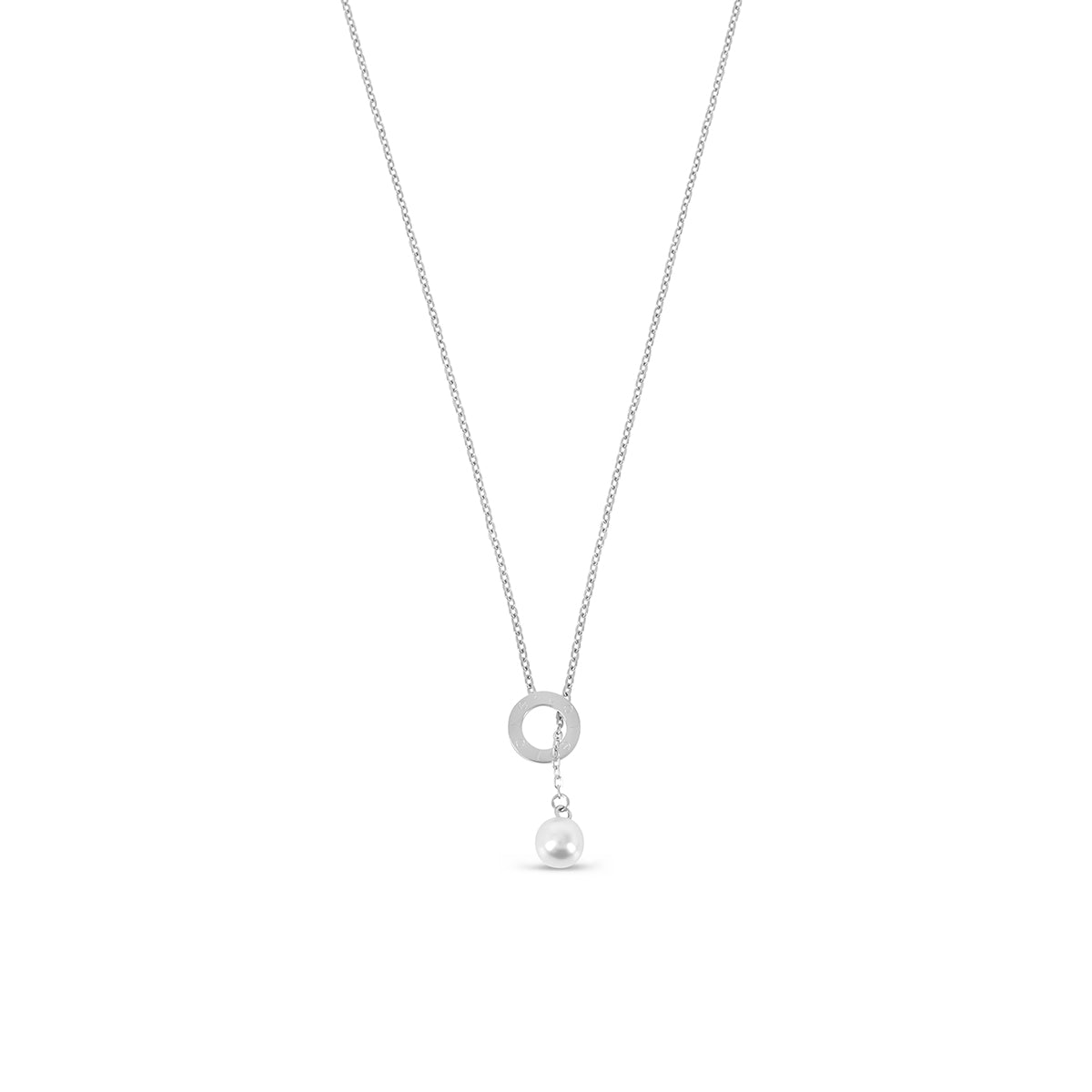 Sicilian Pearl Necklace - Silver