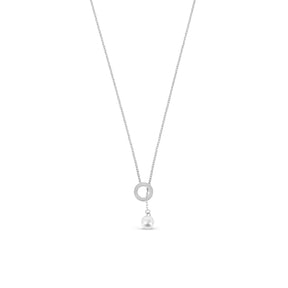 Sicilian Pearl Necklace - Silver