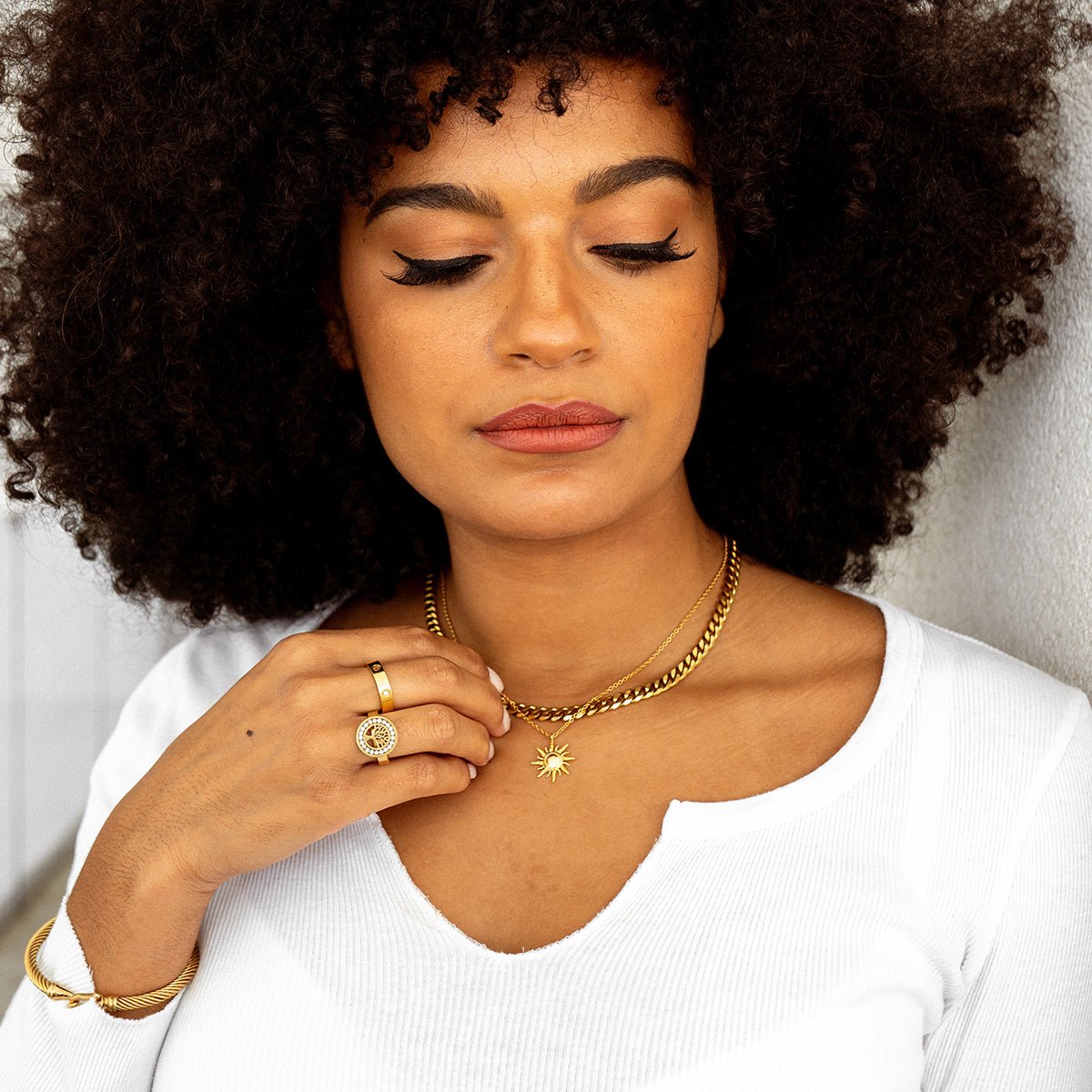 Solstice Necklace - Gold