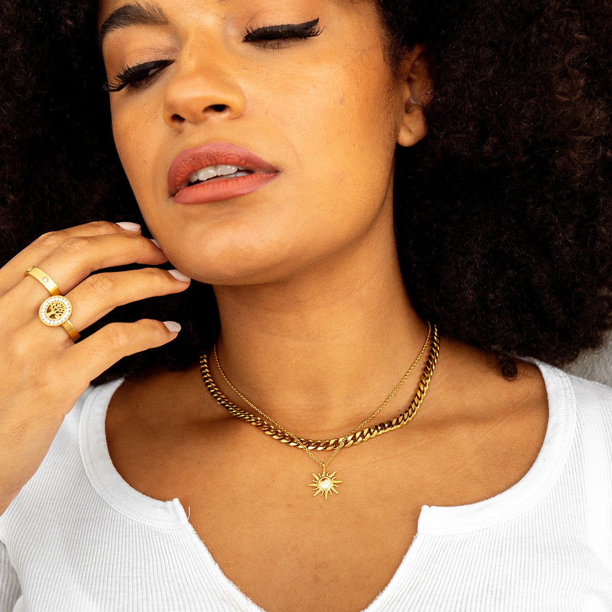 Solstice Necklace - Gold