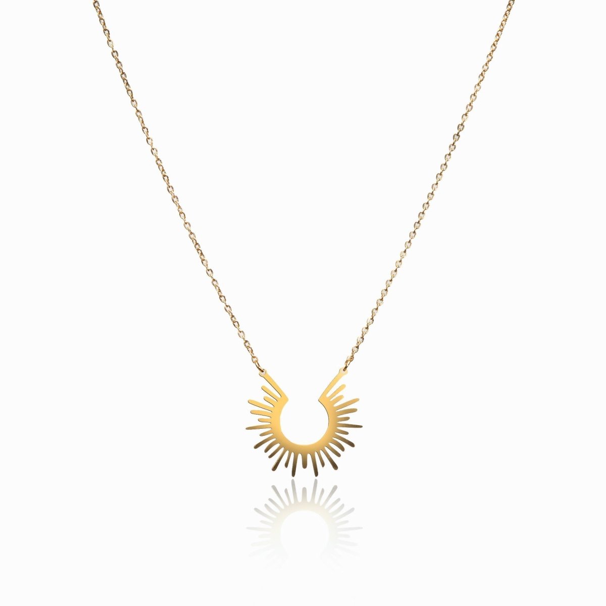 Spike Pendant Necklace - Gold