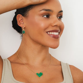 Sweet Alhambra Necklace Inspiration - Green Heart