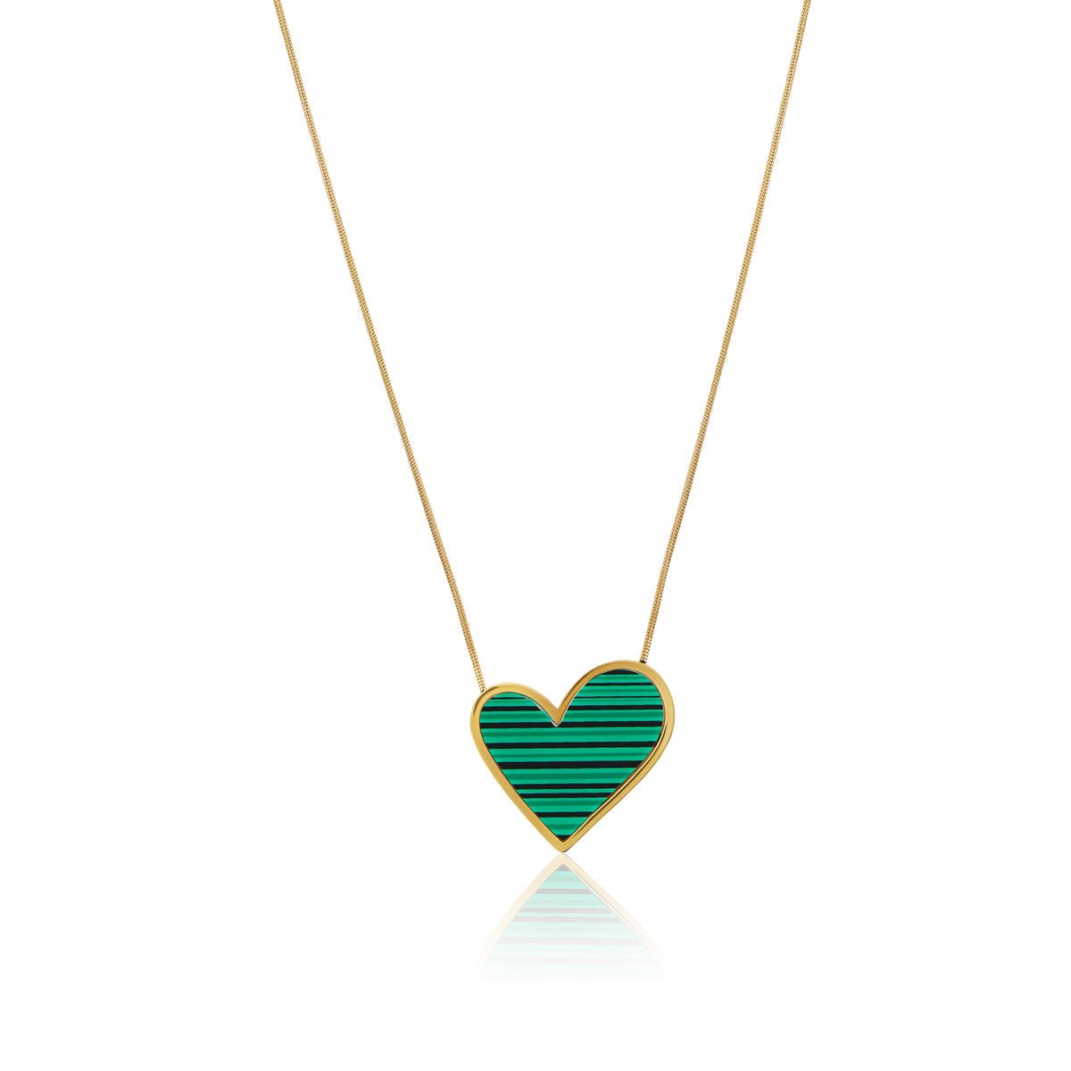 Sweet Alhambra Necklace Inspiration - Green Heart