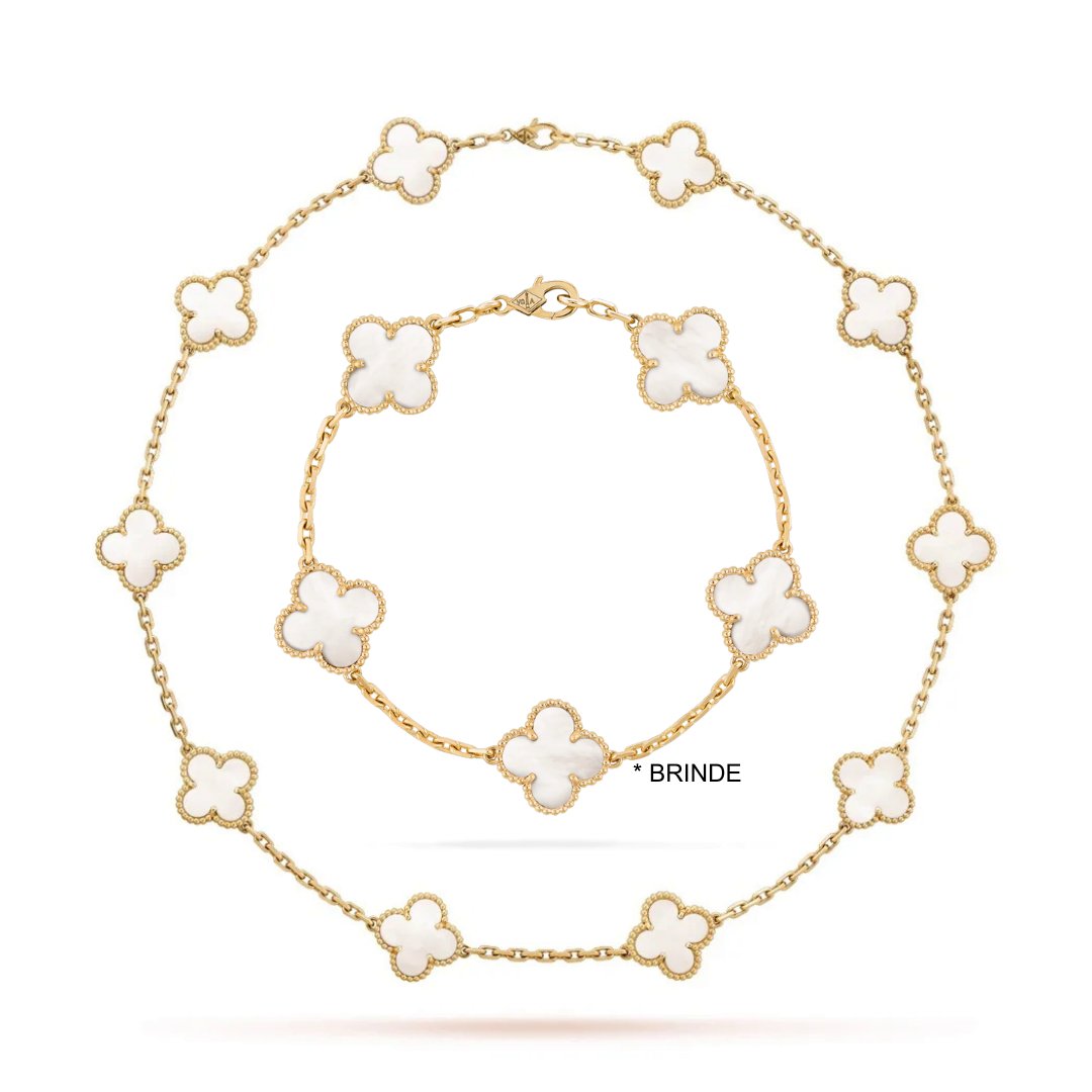 Vintage Alhambra Necklace - Free Bracelet