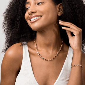 Chloé Bracelet & Necklace Set - Gold