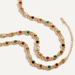 Chloé Bracelet & Necklace Set - Gold