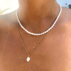 Mix Aloha Double Necklace - Gold