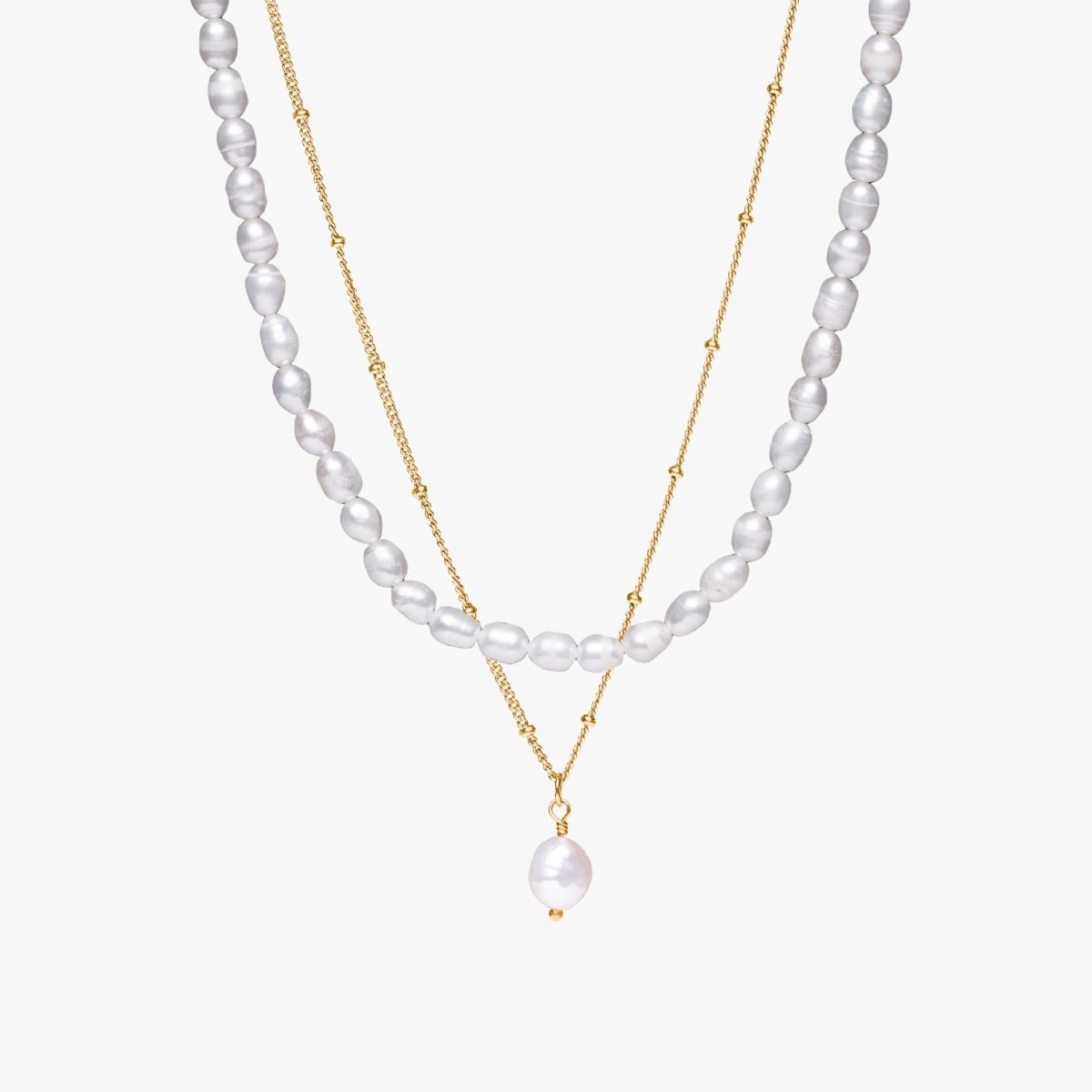 Mix Aloha Double Necklace - Gold