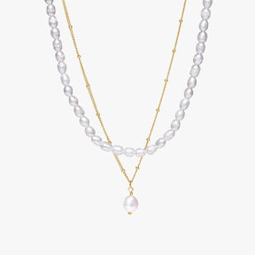 Mix Aloha Double Necklace - Gold