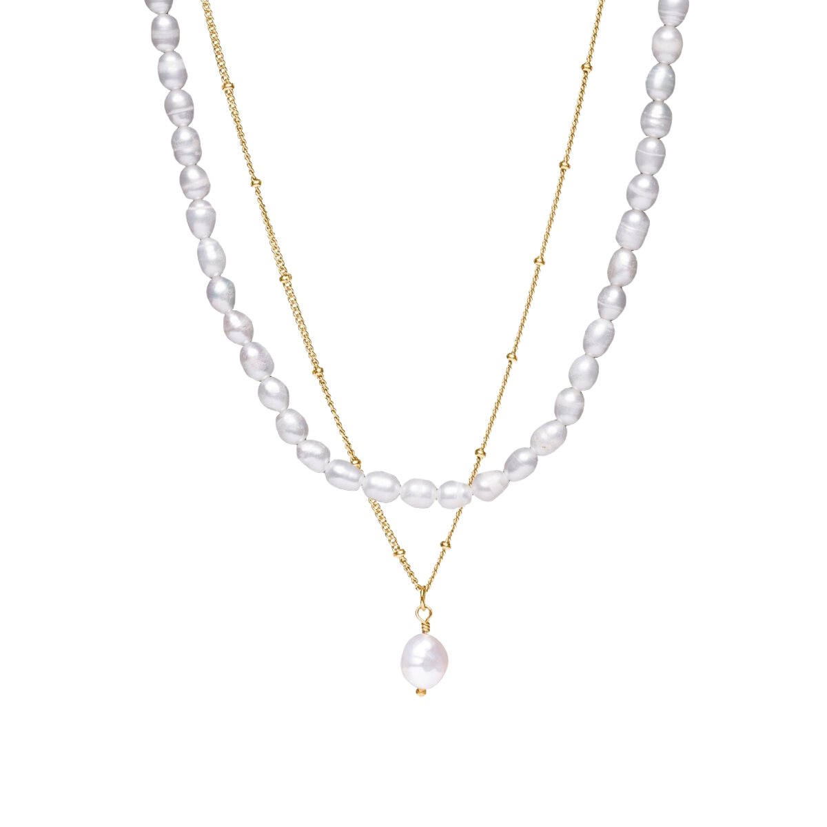 Mix Aloha Double Necklace - Gold