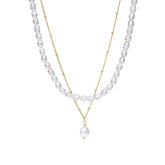 Mix Aloha Double Necklace - Gold
