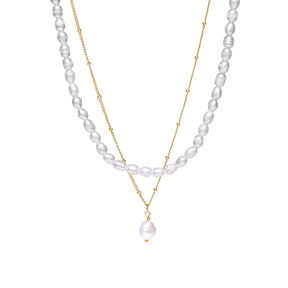 Mix Aloha Double Necklace - Gold